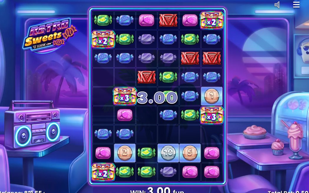 Free Spins-läget under en pågående runda på 6x9