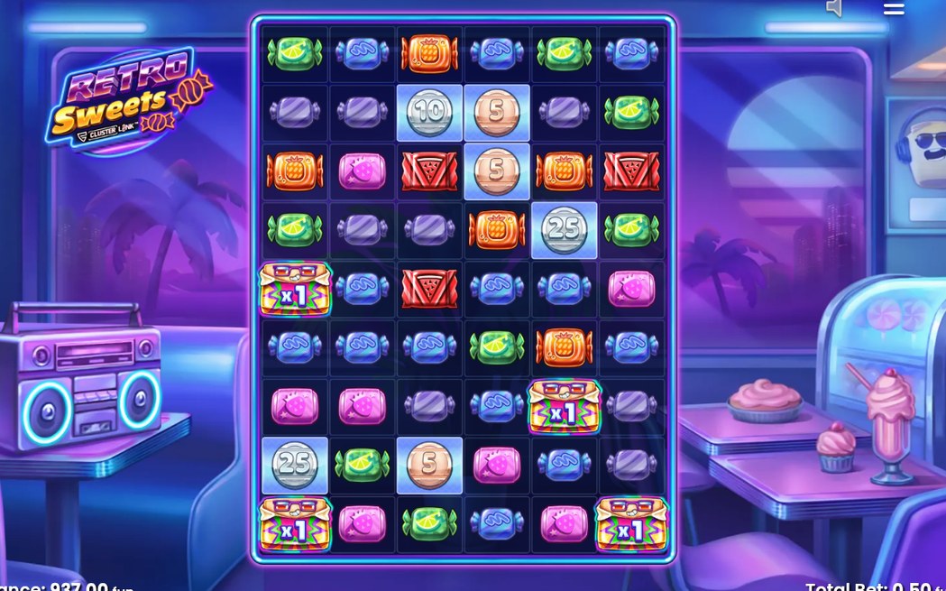 Free Spins-läget i Cluster Link-rutnätet på 6x9